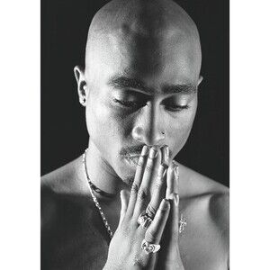 Tupac Shakur Wall Poster (2Pac Praying) (Size: 22 x 34")